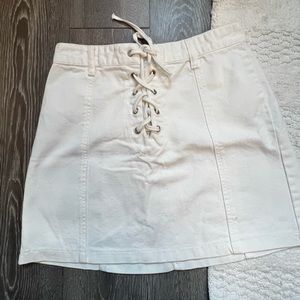 Lace up skirt